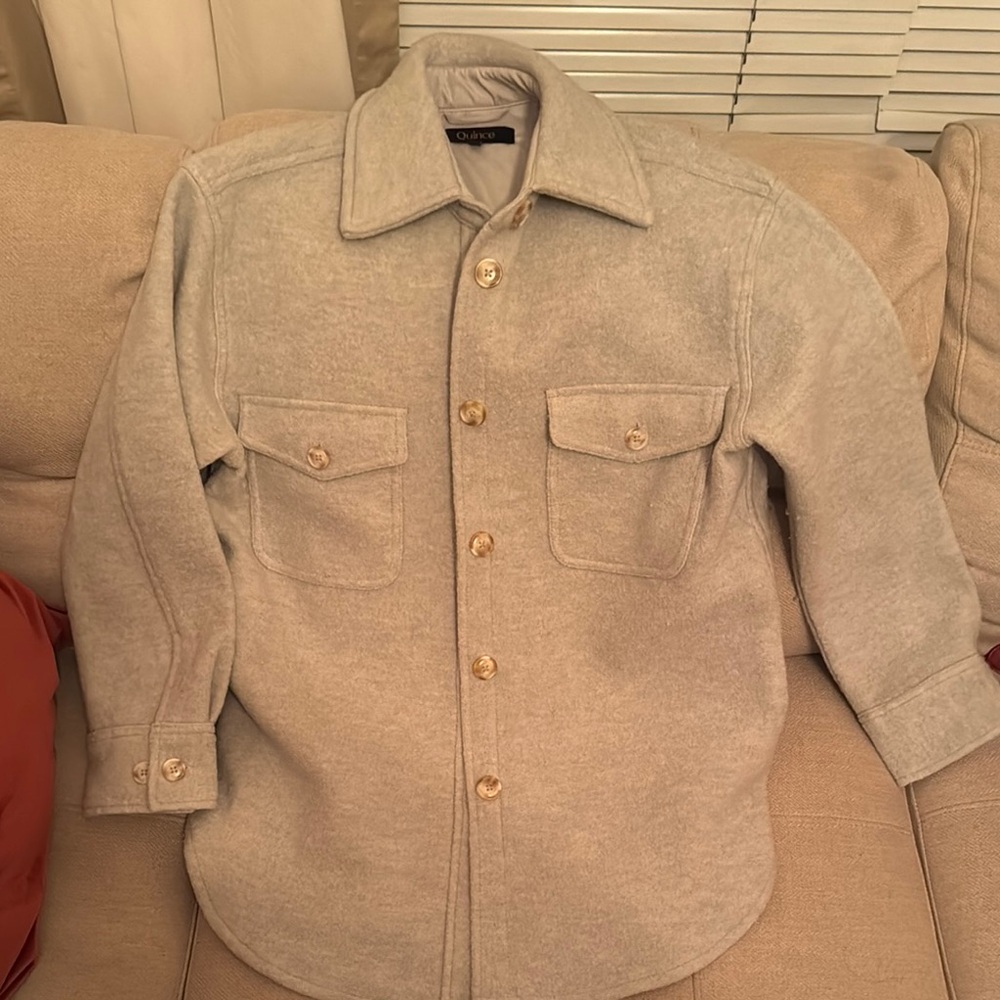 Light Gray Shirt Jacket Women’s Size Medium